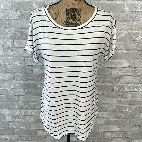 Maurices 24/7 Dawson Striped Drop Shoulder Tee - Picture 2 of 6